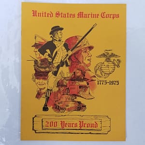 Vintage Authentic Original 1975 U.S. Marine Corps 200th Birthday Ball Program