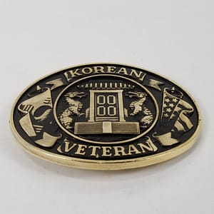 Vintage Korean Veteran Belt Buckle