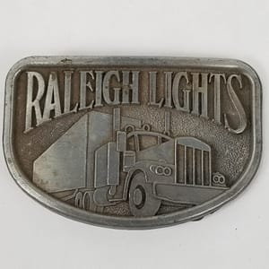 Vintage Raleigh Lights Cigarettes Belt Buckle – Semi Truck