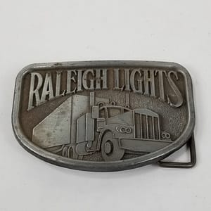 Vintage Raleigh Lights Cigarettes Belt Buckle – Semi Truck