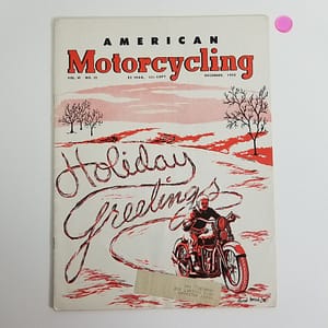 Vintage American Motorcycling Harley Indian Magazine (Dec 1952)