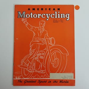Vintage American Motorcycling Harley Indian Magazine (Feb 1952)