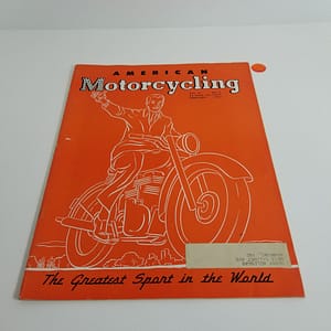Vintage American Motorcycling Harley Indian Magazine (Feb 1952)