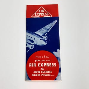 Vintage Original 1938 “Air Express” Sales Brochure