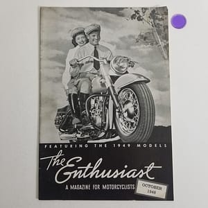 Vintage Harley-Davidson Enthusiast Magazine (Oct 1948) 1949 New Model Intro