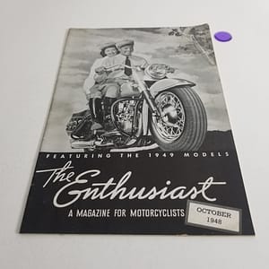 Vintage Harley-Davidson Enthusiast Magazine (Oct 1948) 1949 New Model Intro
