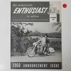 Vintage Harley-Davidson Enthusiast Magazine (Sept 1959) – 1960 Announcement