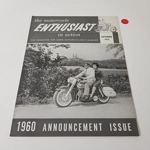 Vintage Harley-Davidson Enthusiast Magazine (Sept 1959) – 1960 Announcement