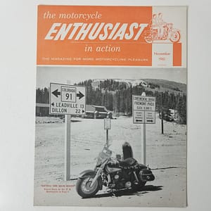 Vintage Harley-Davidson Enthusiast Magazine (November 1961)