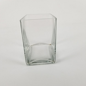 Clear Beveled Glass Cube 6″ x 6″ x 4″