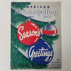 Vintage American Motorcycling Harley Indian Magazine (Dec 1950)