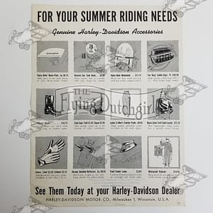 Original Harley-Davidson “Summer Riding Needs”
