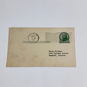 ORIGINAL HARLEY 1941 POST CARD (T.T. RACES) KNUCKLEHEAD