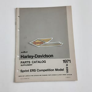 ORIGINAL HARLEY 1969-71 FACTORY SUPPLEMENT (SPRINT ERS)- KNUCKLEHEAD
