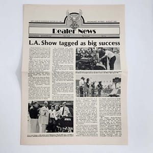 Vintage Harley-Davidson “Dealer News ” Newspaper (Aug 1980)