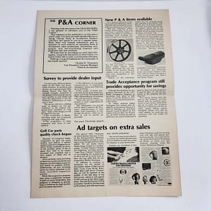 Vintage Harley-Davidson “Dealer News ” Newspaper (Nov 1977)