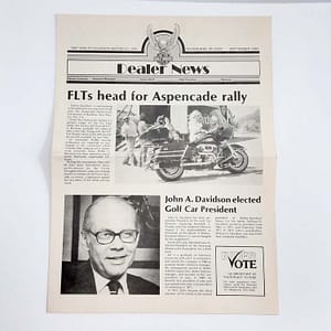 Vintage Harley-Davidson “Dealer News ” Newspaper (Sept 1980)