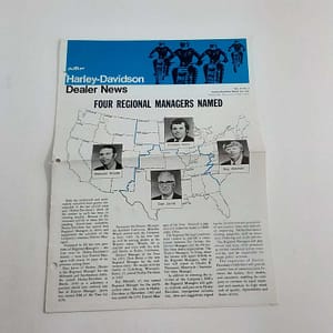 ORIGINAL HARLEY 1974 “THE DEALER NEWS” VOL 7, #2