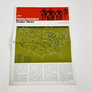 ORIGINAL HARLEY 1973 “THE DEALER NEWS” VOL 6, #2