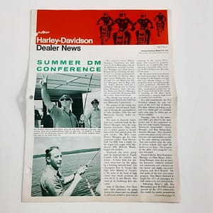 ORIGINAL VINTAGE HARLEY-DAVIDSON 1972 “THE DEALER NEWS” VOL 5, #4