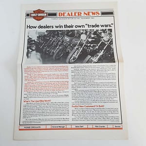Vintage Harley-Davidson “Dealer News ” Newspaper (Nov 1983)