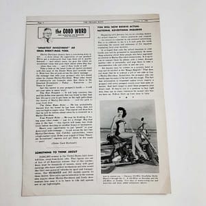 ORIGINAL HARLEY 1956 “THE DEALER NEWS” VOL 1, #3