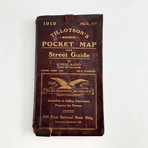 Authentic Original 1919 Tillotson’s Street Guide Chicago, IL