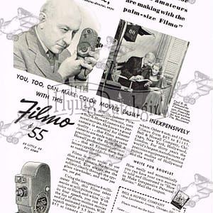 Authentic Original 1938 Bell & Howell Cecil B. Demille Print Ad /Tourism Ad