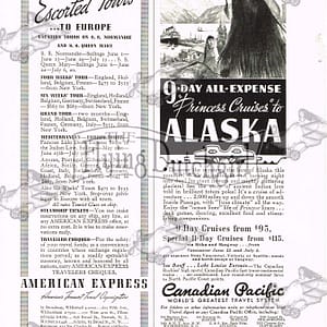 Authentic Original 1938 Bell & Howell Merwyn LeRoy Print Ad / Tourism Adv