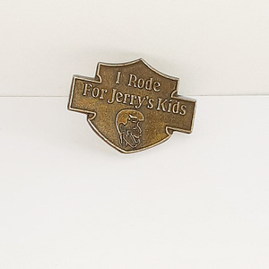 Authentic Vintage Harley “I Rode For Jerry’s Kids” MDA Ride Pin