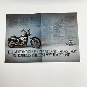 Vintage Original Harley-Davidson 1985 FXST Sales Poster
