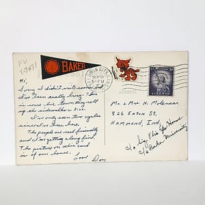 Original Authentic 1955 Post Card “Kansas” to Molenaar Harley-Davidson