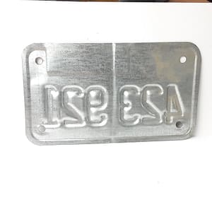 Vintage Motorcycle License Plate Ill. 2003
