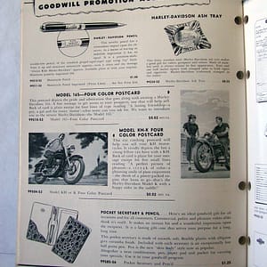Rare NOS Original Harley-Davidson 1956 DEALER POCKET SECRETARY #99585-56