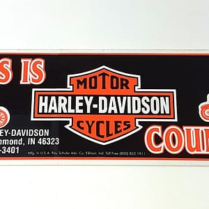 Original HAMMOND HARLEY-DAVIDSON Bumper Sticker
