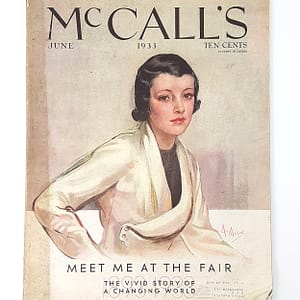 Vintage McCall’s Magazine “Meet Me at the Fair” June 1933