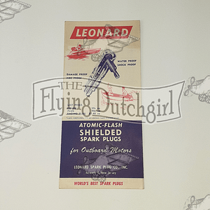 Authentic Original 1940s Leonard Outboard Motor Spark Plugs Beck Distributing