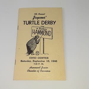 Authentic Original 1948 Jaycees’ Turtle Derby for a Better Hammond, IN
