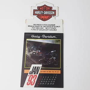 Original 1993 Harley-Davidson Dealer Give Away Sample Calendar -Rare Collectible