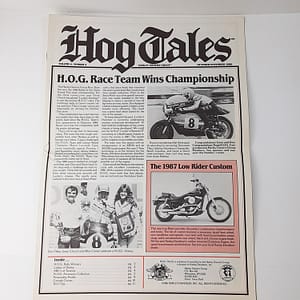 Vintage Harley-Davidson “Hog Tales” Newspaper (Oct-Nov 1986)