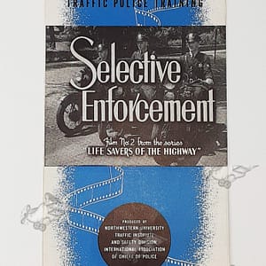 Vintage Orig 1940 Harley-Davidson “Selective Enforcement” Film Catalog Brochure