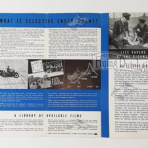 Vintage Orig 1940 Harley-Davidson “Selective Enforcement” Film Catalog Brochure