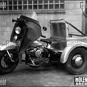 Vintage Photo “Harry Molenaar’s Modified 1951 Servi-car” Harley