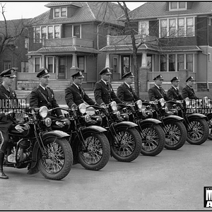 Vintage Photo “Evanston P.D.” Molenaar Harley-Davidson (1934)