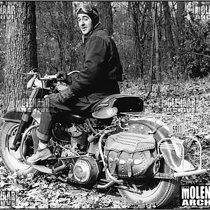 Vintage Photo “Illiana Lucky Wheels Field Meet” Molenaar 1949 Harley