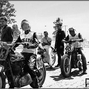 Vintage Molenaar Harley-Davidson Race Photo – Illiana Speedway 1950’s
