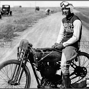 Vintage Harley-Davidson Photo – Early Race Team Member 1920s