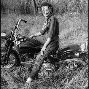 Vintage Period Photo – Mod. Bob-Job Knucklehead Molenaar Harley