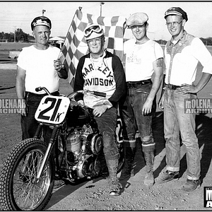 Vintage Race Photo “Floyd Henson” Molenaar Harley 1955 – Cedar Rapids