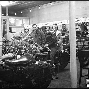 Vintage Photo Group at Molenaar Harley-Davidson Showroom 1950’s